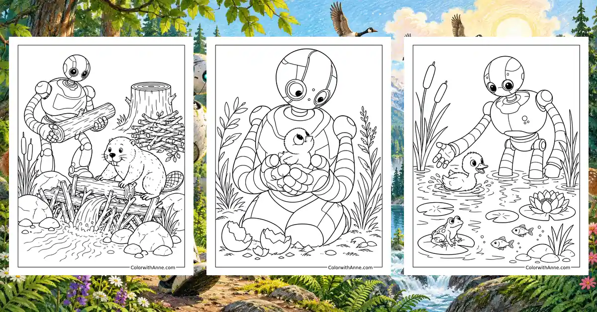 Wild Robot Coloring Pages banner