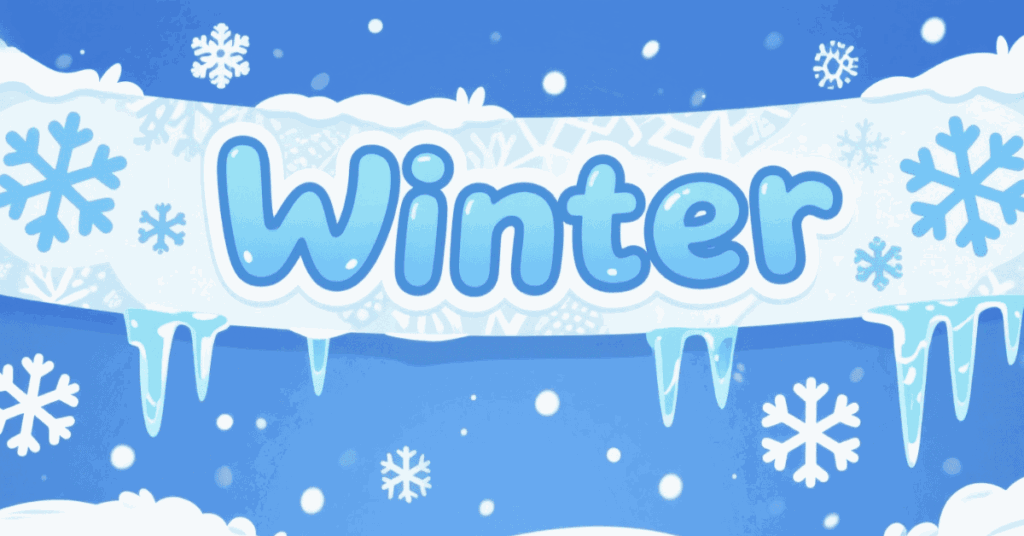 winter coloring pages banner 2