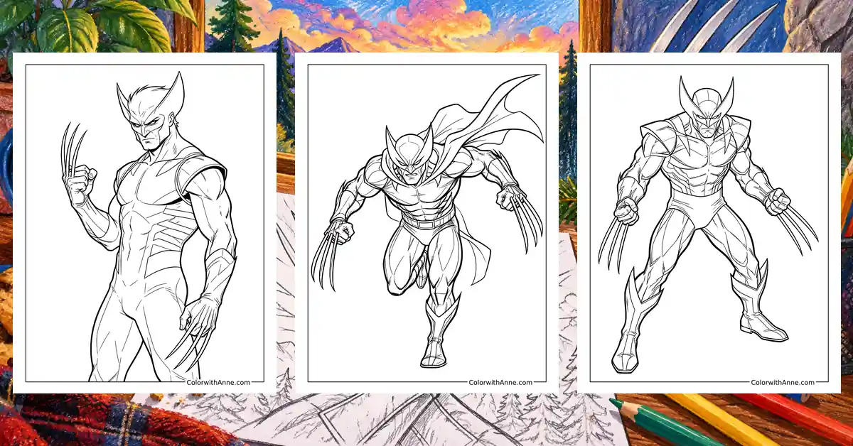 Flower Sheets.pdf 7 Wolverine Coloring Pages (Free PDF Printables)