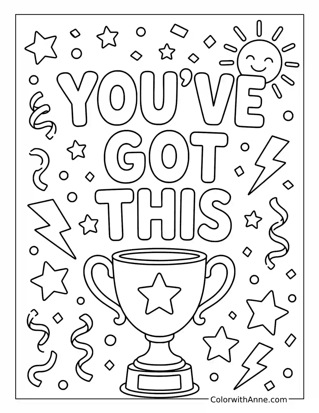 You've Got This coloring page