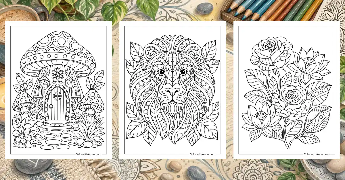 Zentangle Coloring Pages banner